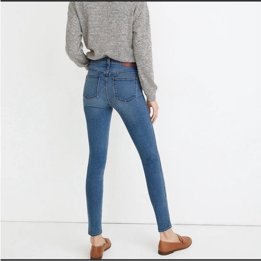 NWOT Madewell 10” High Rise Skinny Jeans Magic Pockets Tencel Button Front 25